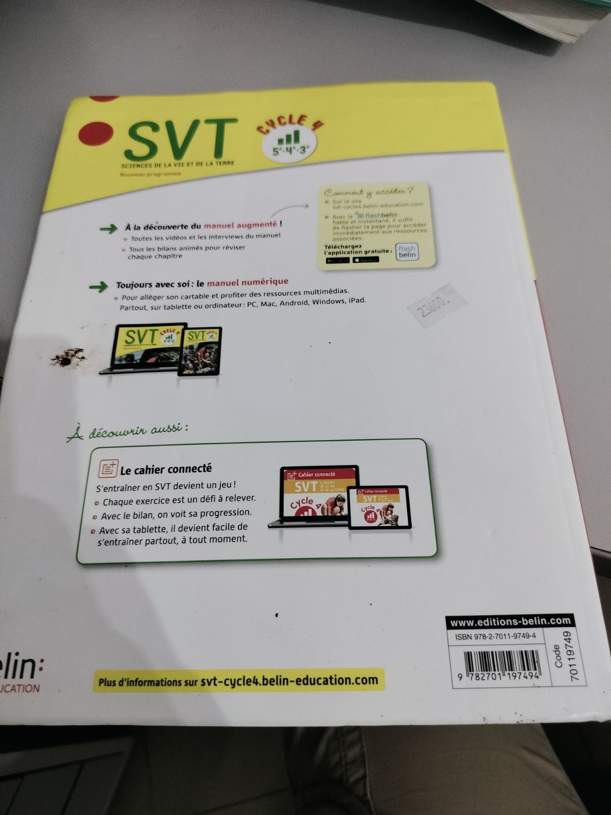 SVT cycle 4 — livre de l'élève